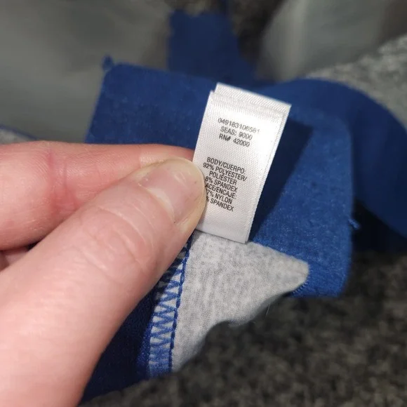 Vtg Y2K 90's Joe Boxer Lace Front Strappy Bra Womens 40C Racerback Gray Blue - Picture 9 of 9